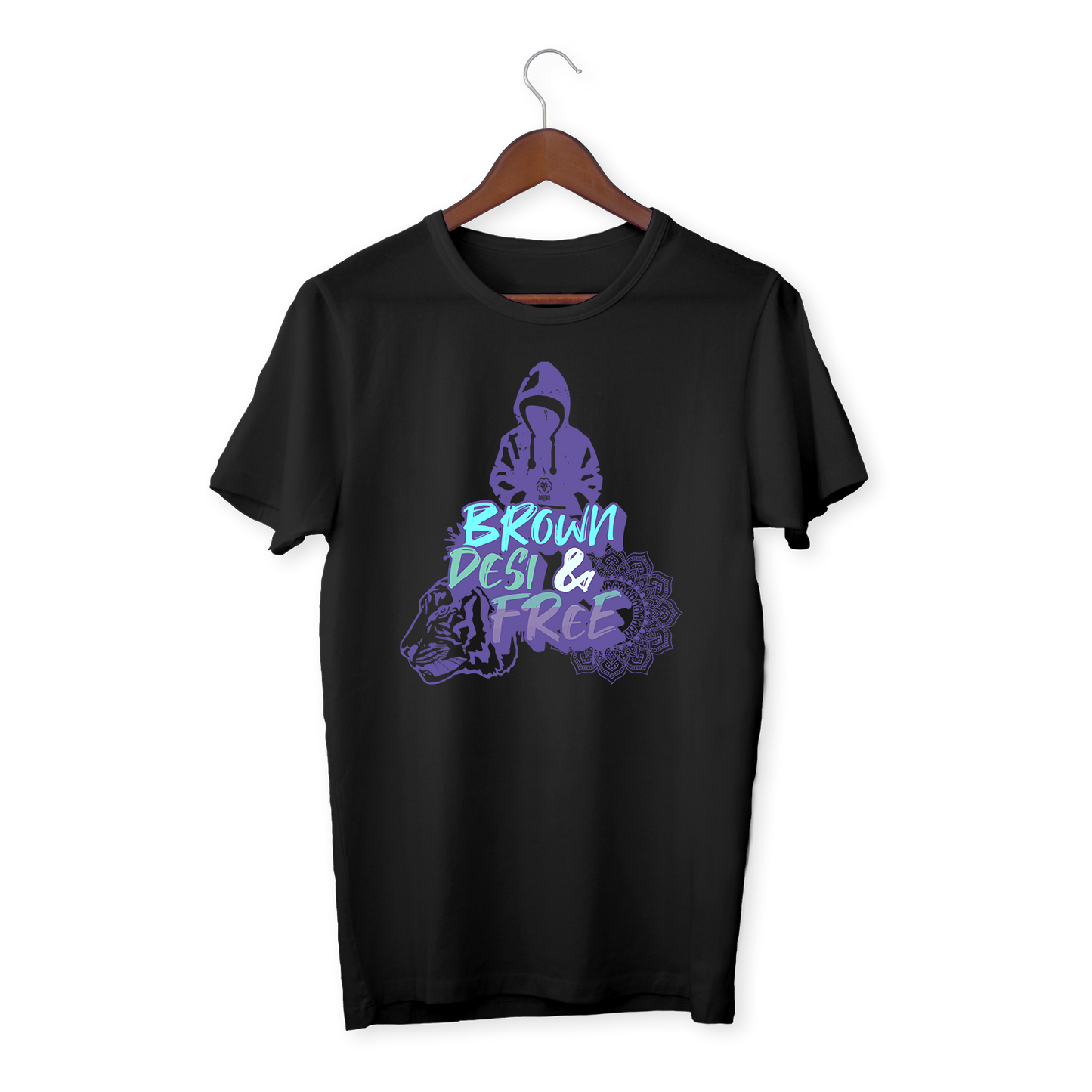 BROWN DESI FREE - Unisex organic cotton t-shirt
