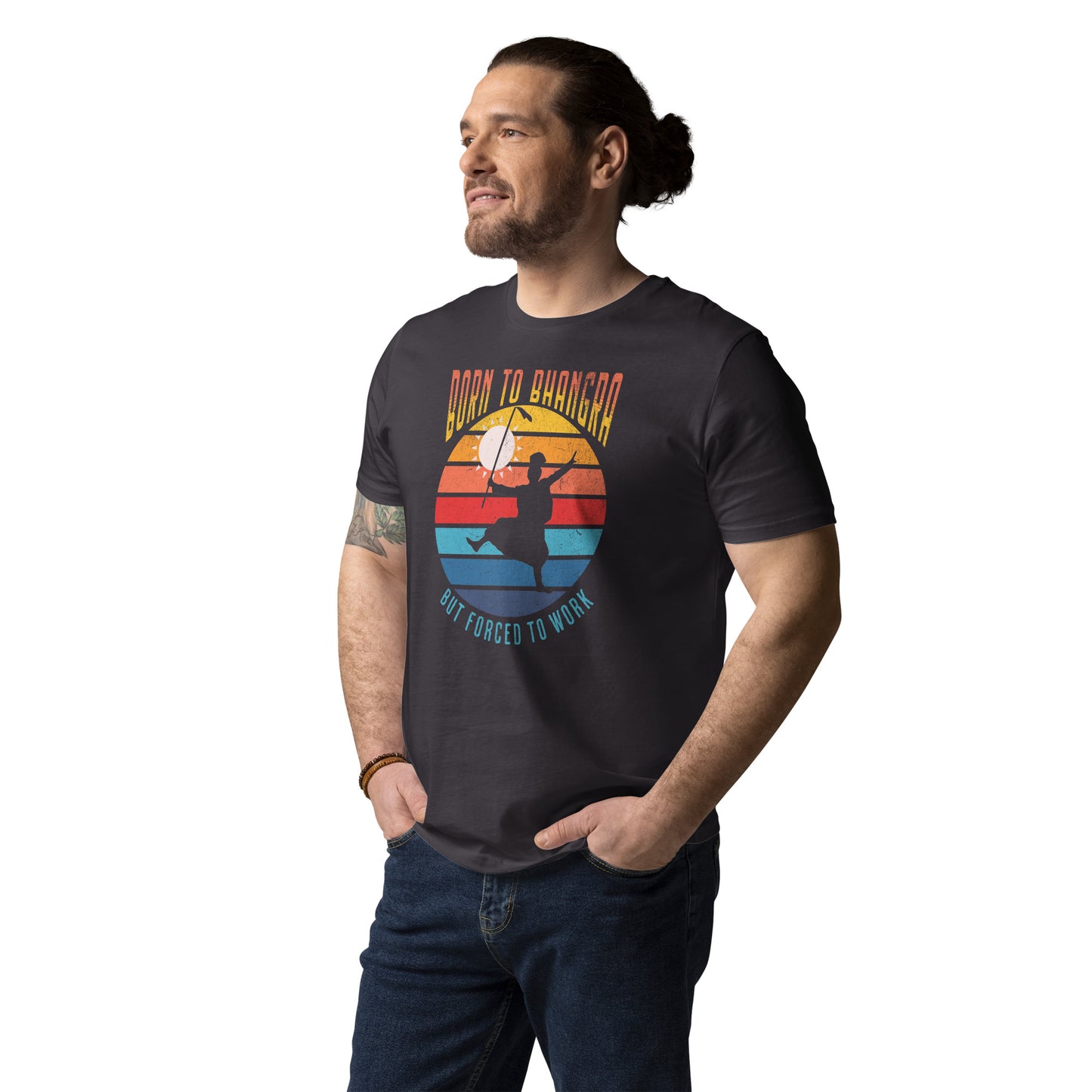 BORN TO BHANGRA - Unisex organic cotton t-shirt