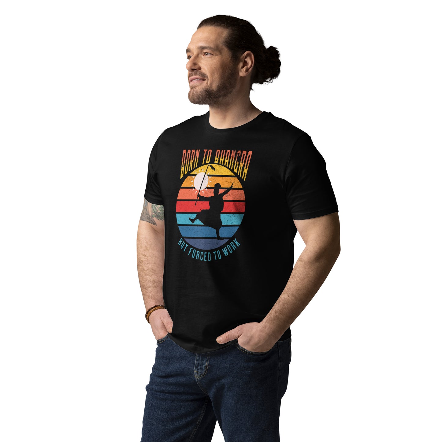 BORN TO BHANGRA - Unisex organic cotton t-shirt