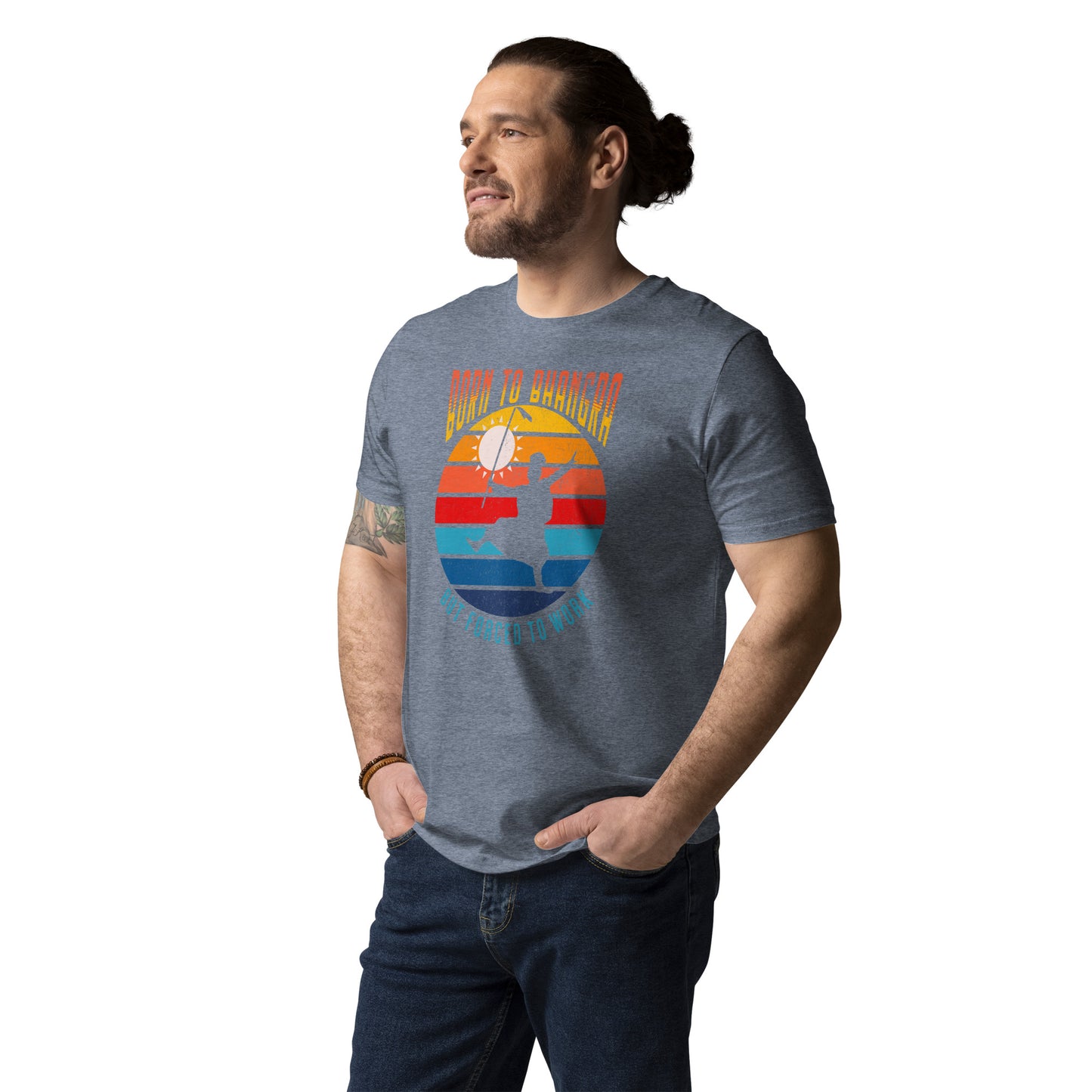 BORN TO BHANGRA - Unisex organic cotton t-shirt