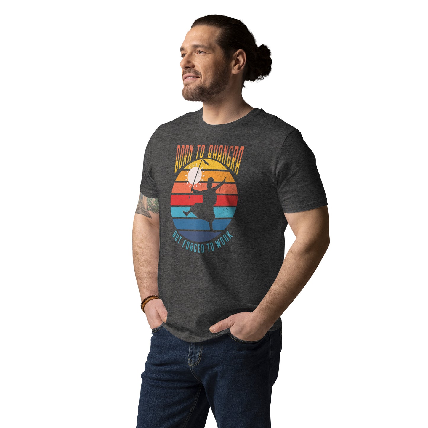 BORN TO BHANGRA - Unisex organic cotton t-shirt
