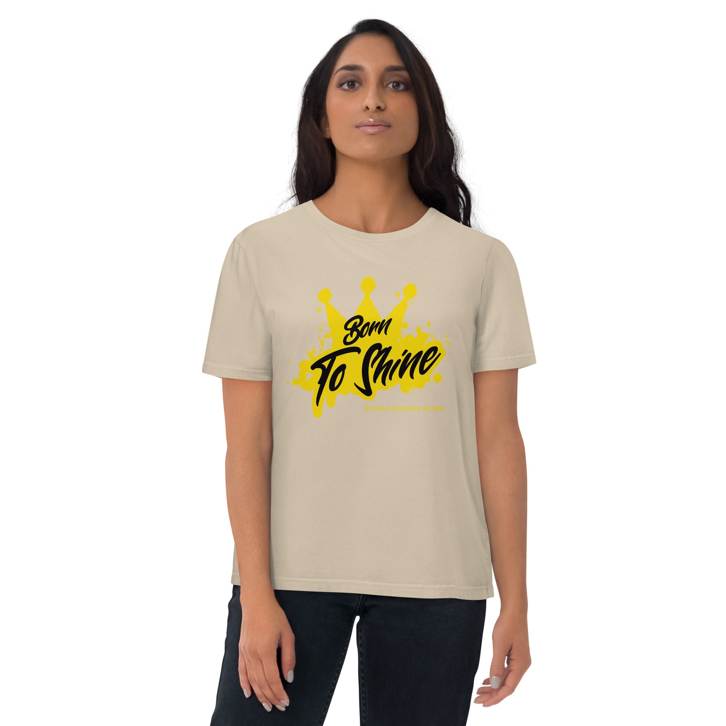 BORN TO SHINE - Unisex organic cotton t-shirt