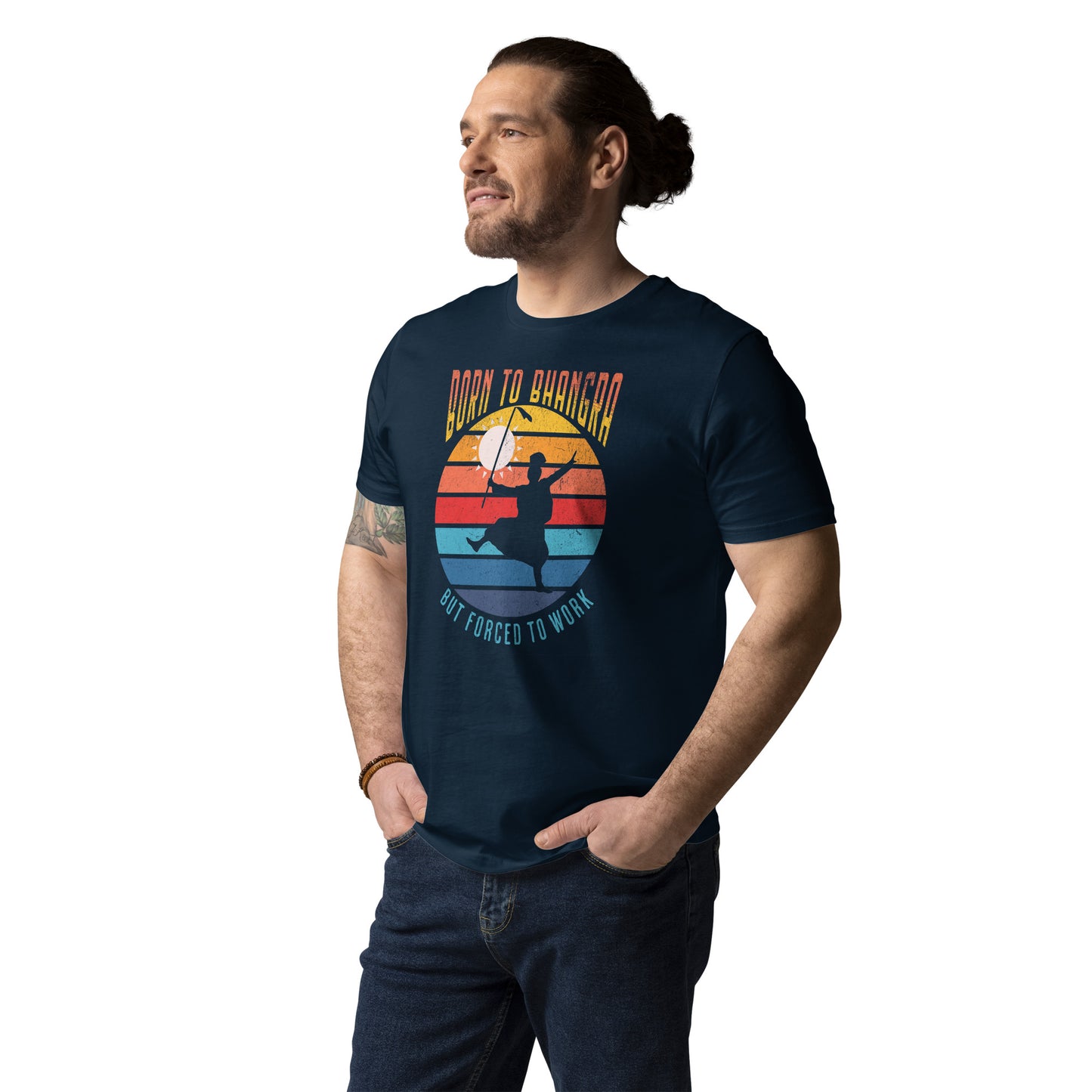 BORN TO BHANGRA - Unisex organic cotton t-shirt