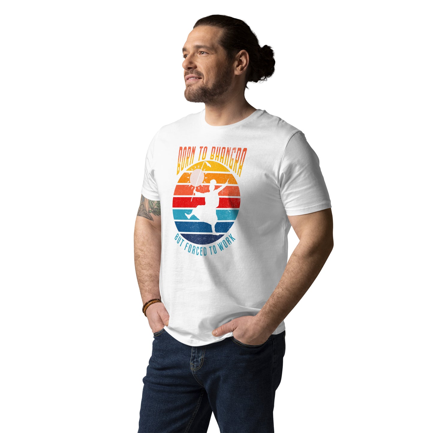BORN TO BHANGRA - Unisex organic cotton t-shirt