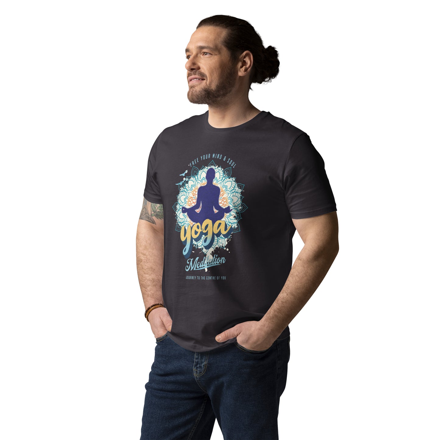 Yoga Meditation Unisex organic cotton t-shirt