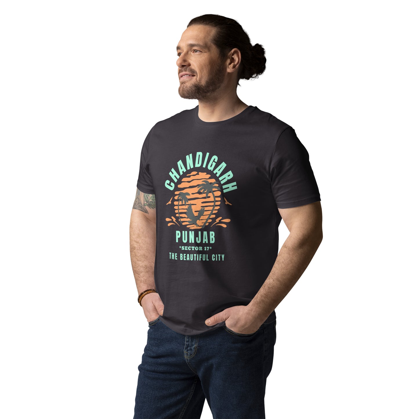Chandigarh Punjab Unisex organic cotton t-shirt