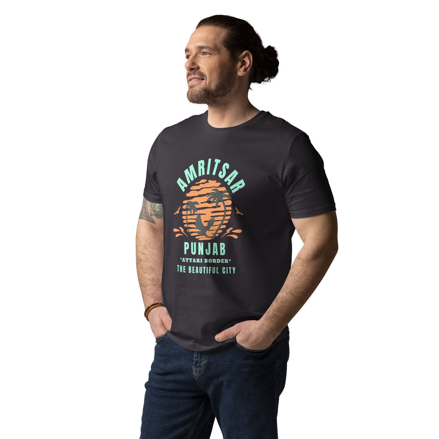 Amritsar Punjab Unisex organic cotton t-shirt