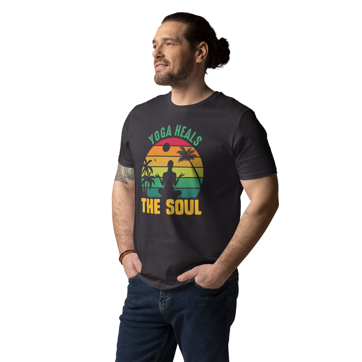 Yoga Heals The Soul Unisex organic cotton t-shirt