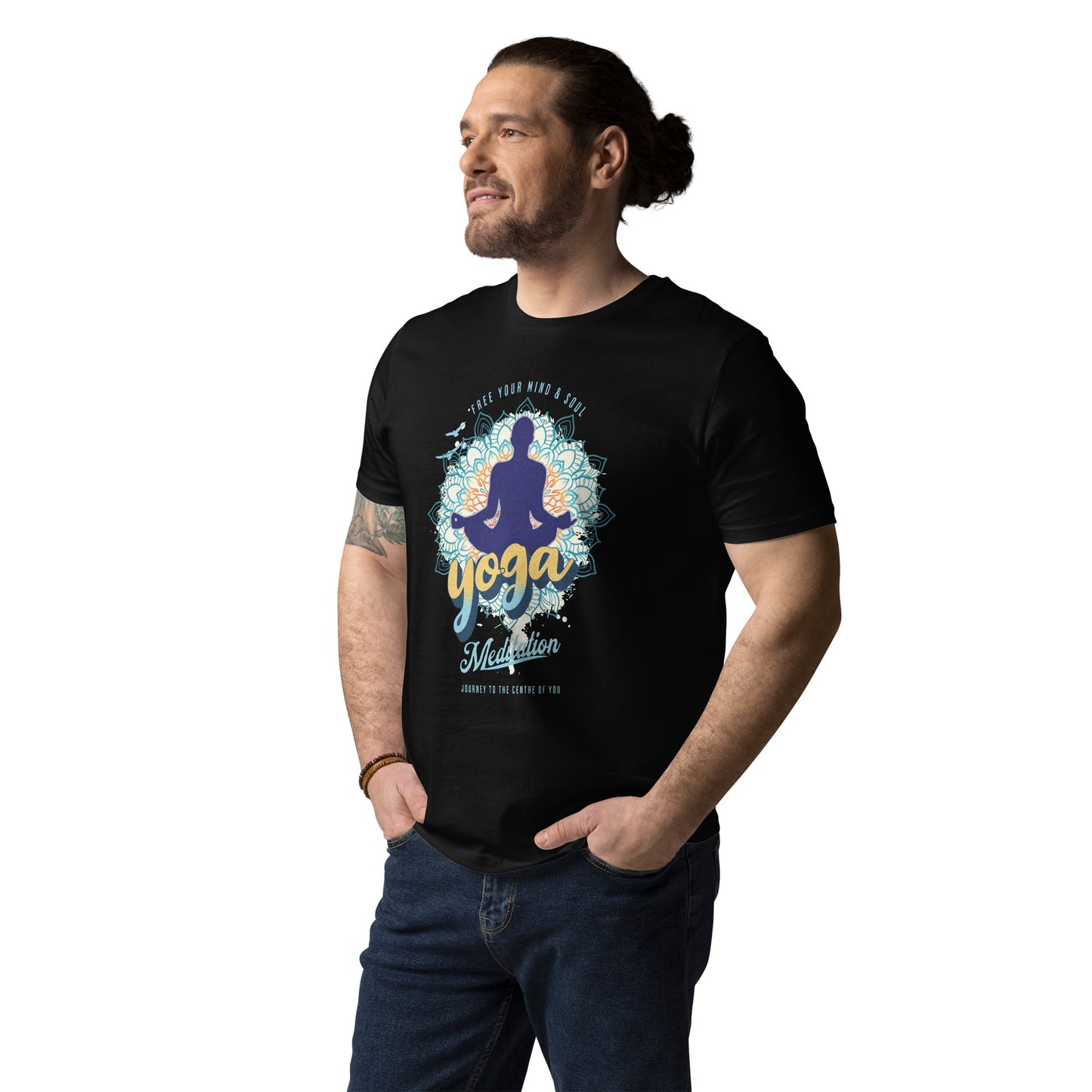 Yoga Meditation Unisex organic cotton t-shirt