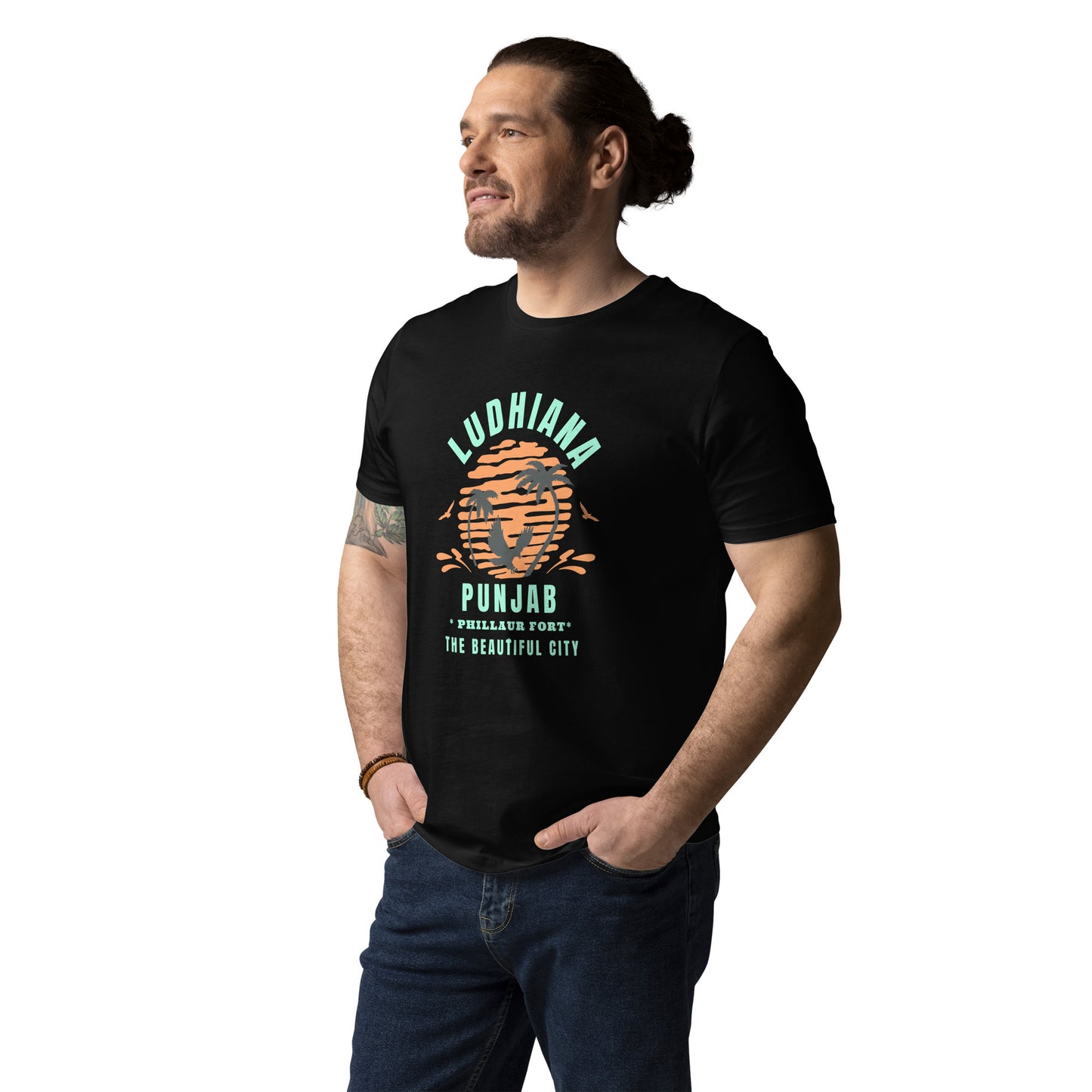 Ludhiana Punjab Unisex organic cotton t-shirt