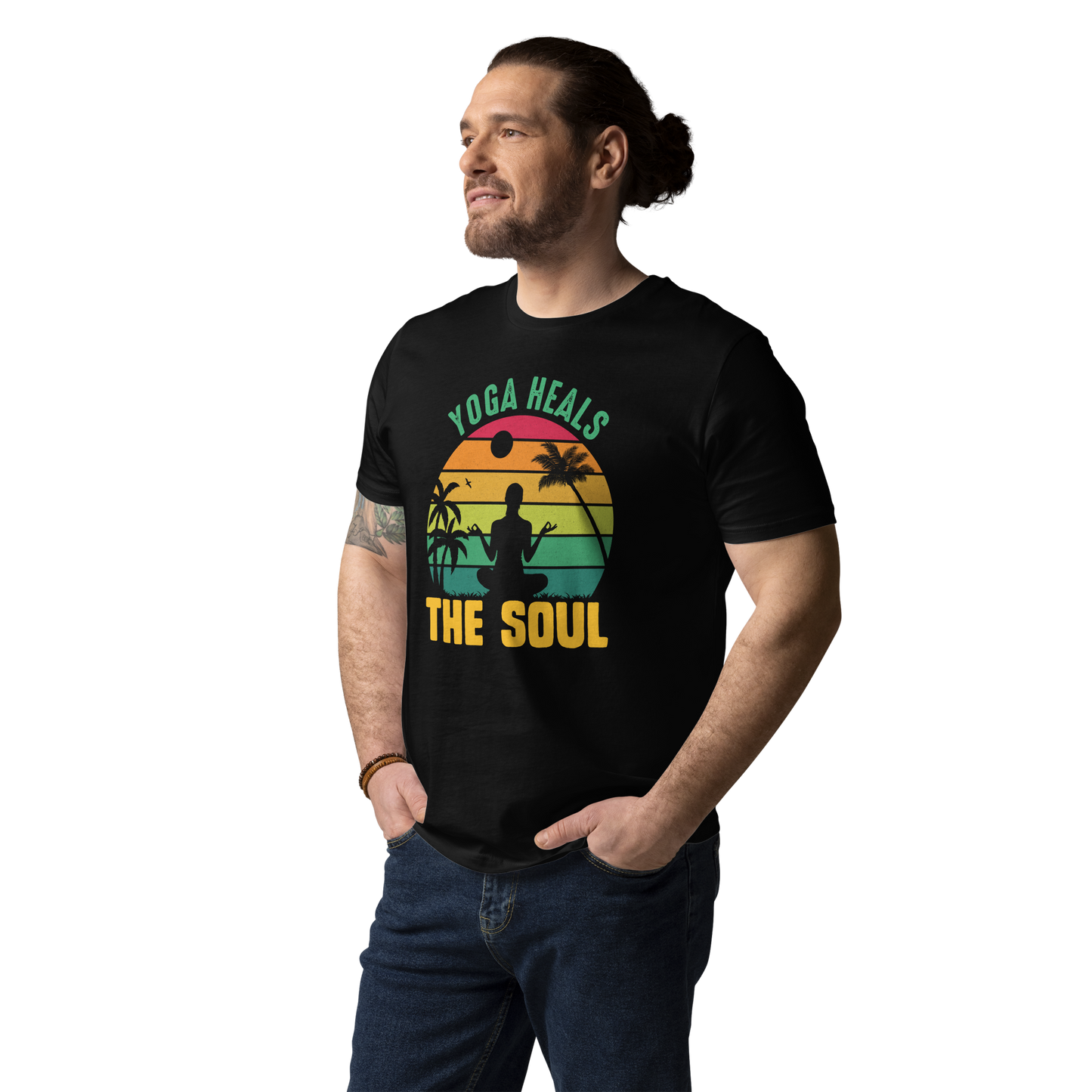 Yoga Heals The Soul Unisex organic cotton t-shirt