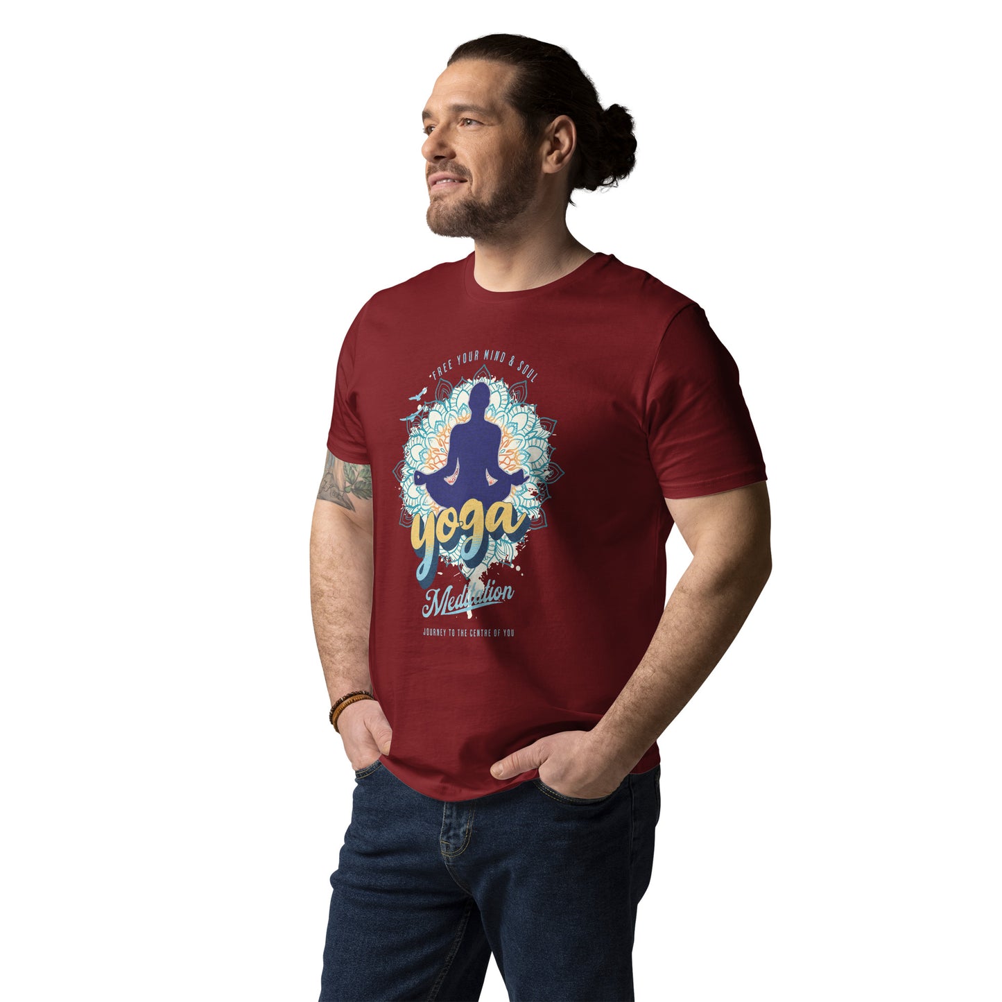 Yoga Meditation Unisex organic cotton t-shirt