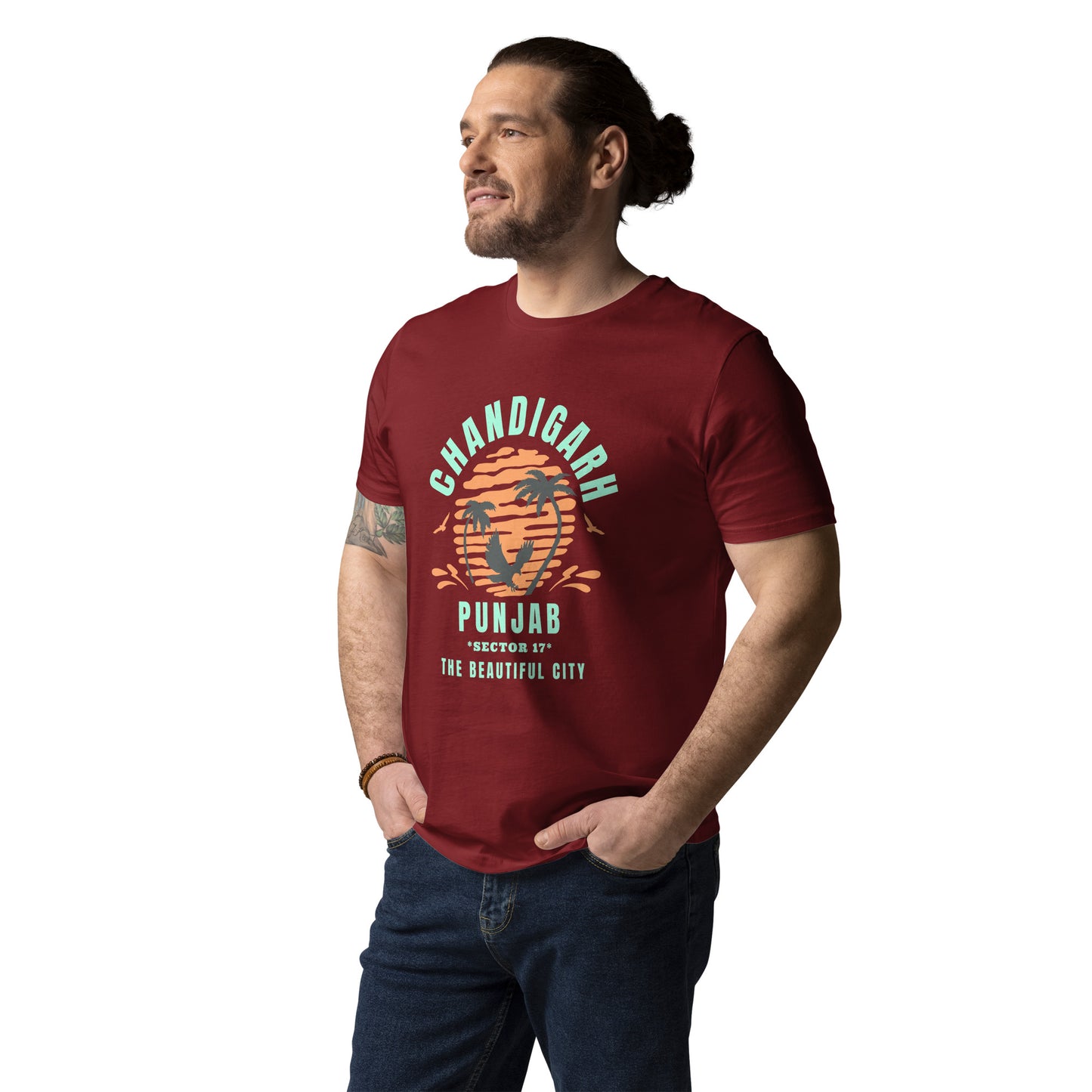 Chandigarh Punjab Unisex organic cotton t-shirt
