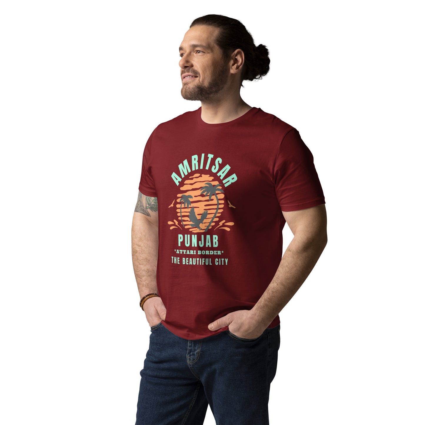 Amritsar Punjab Unisex organic cotton t-shirt