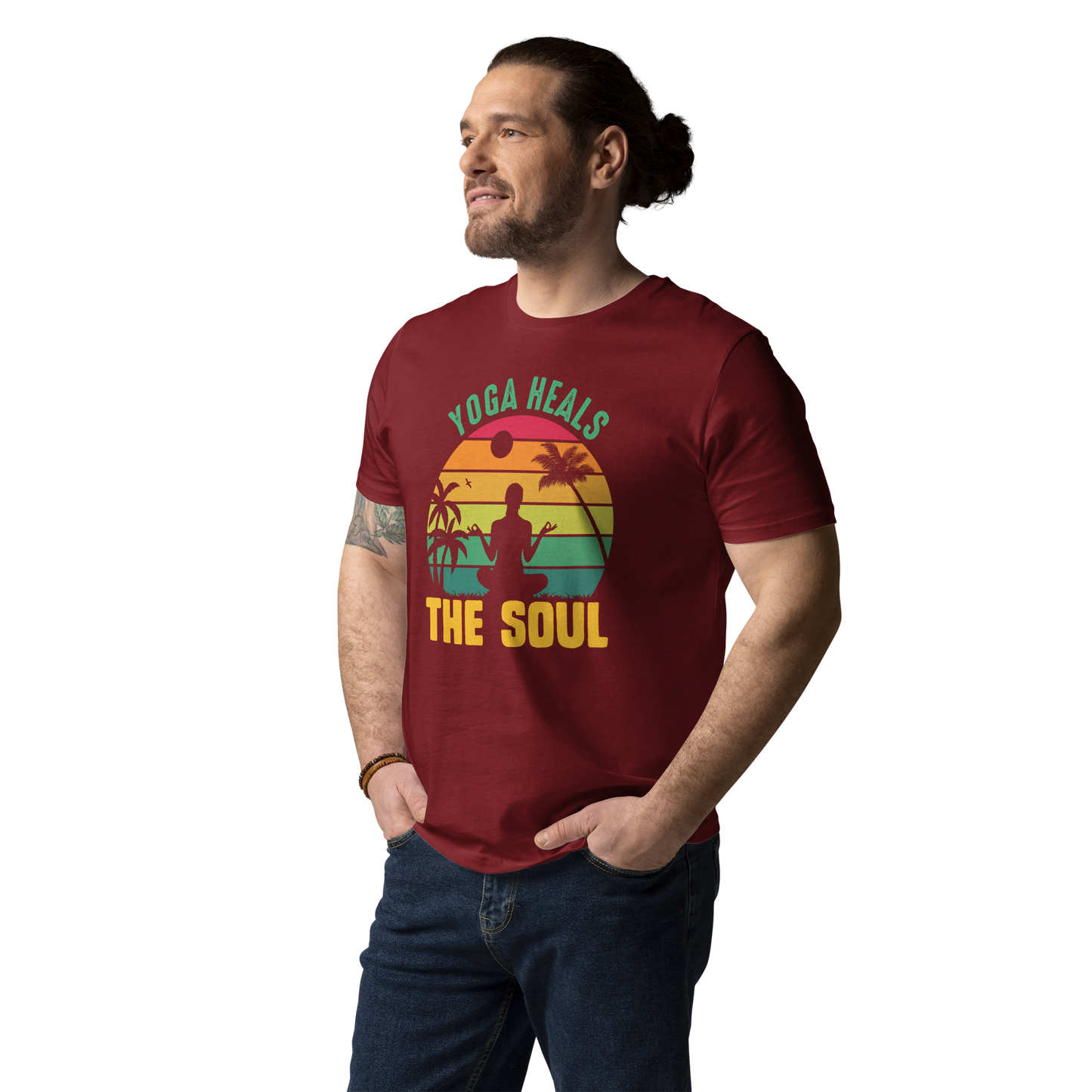 Yoga Heals The Soul Unisex organic cotton t-shirt