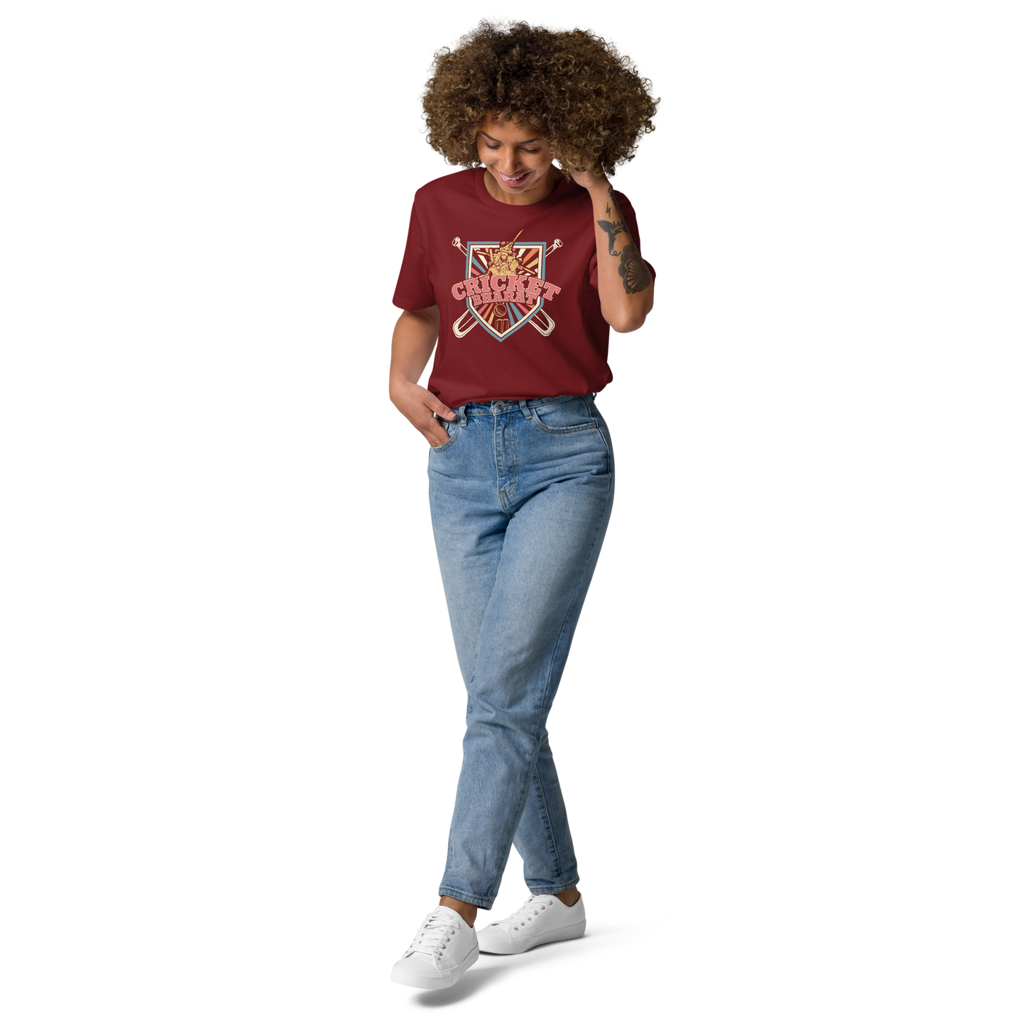 Cricket Bharat Unisex organic cotton t-shirt