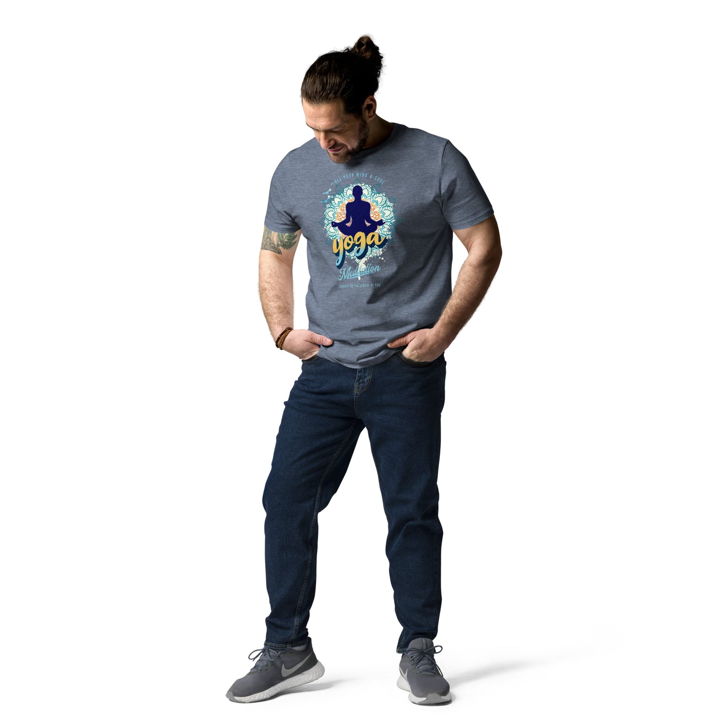 Yoga Meditation Unisex organic cotton t-shirt