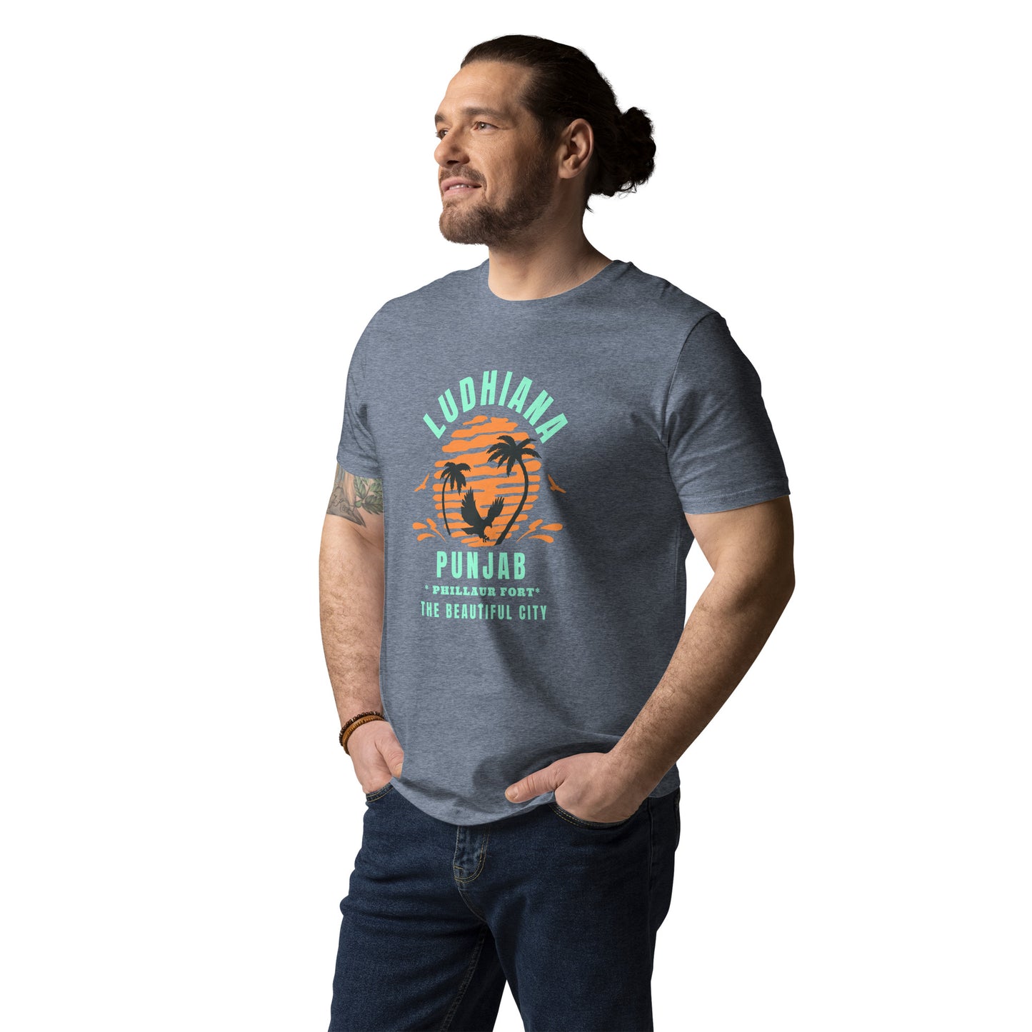Ludhiana Punjab Unisex organic cotton t-shirt