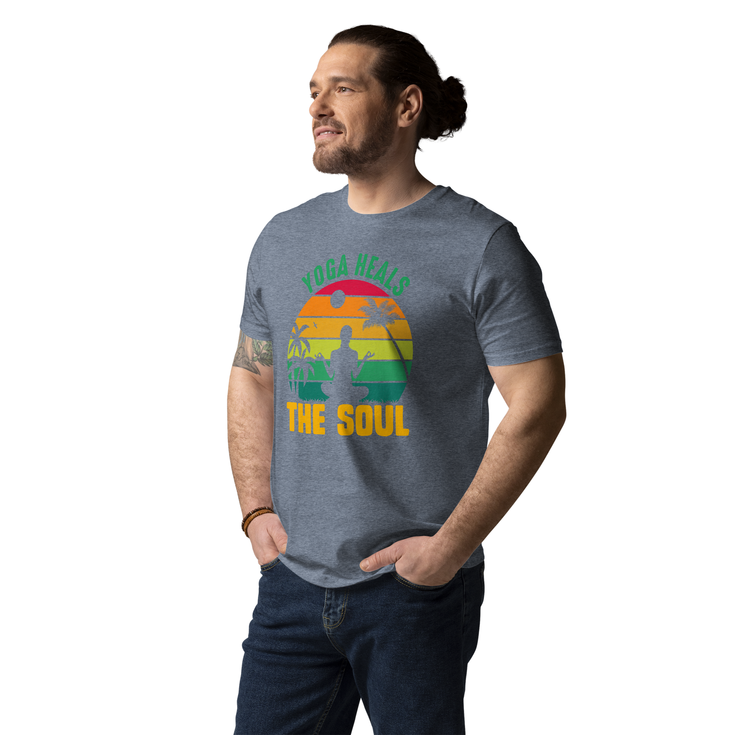 Yoga Heals The Soul Unisex organic cotton t-shirt