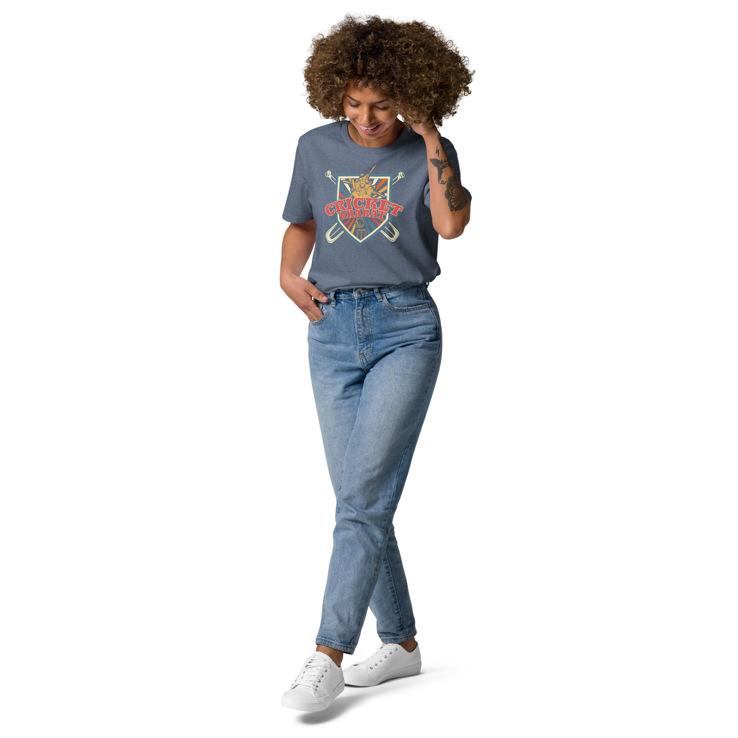 Cricket Bharat Unisex organic cotton t-shirt
