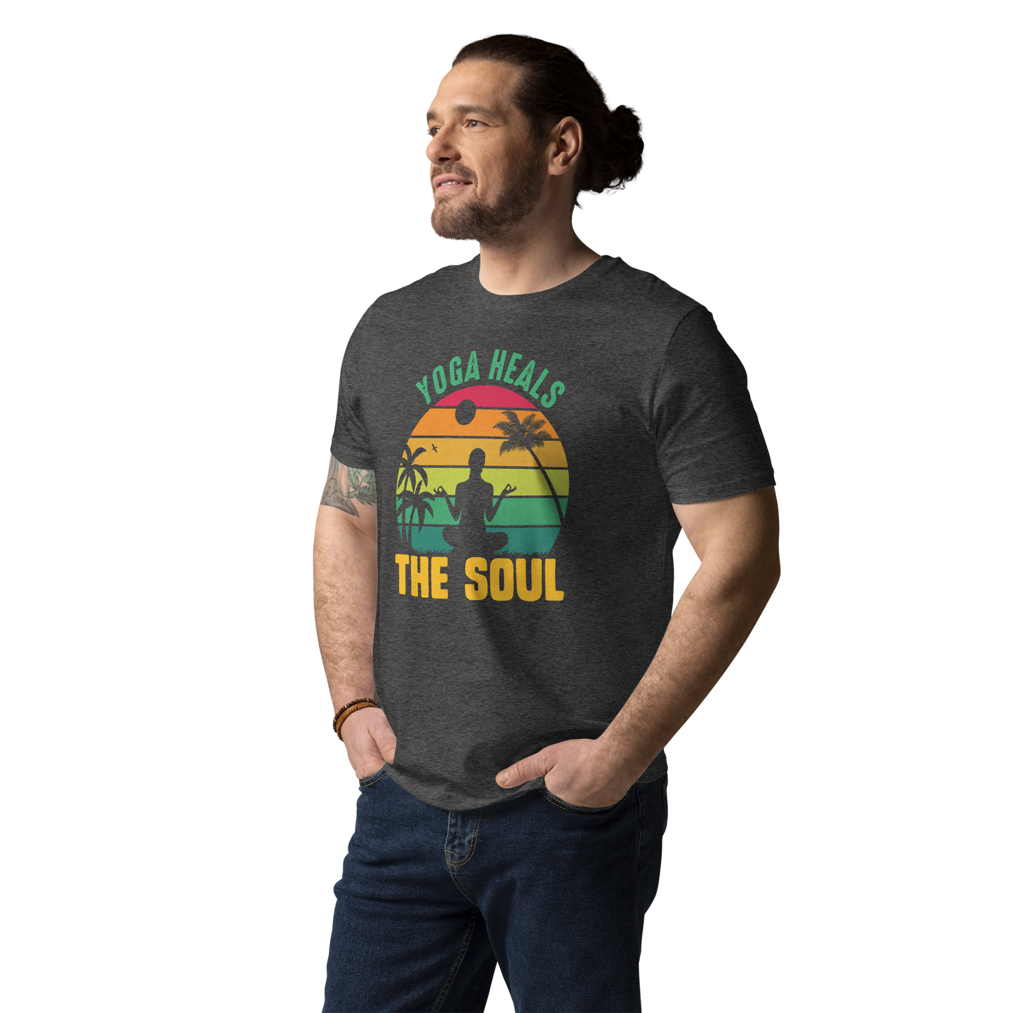 Yoga Heals The Soul Unisex organic cotton t-shirt