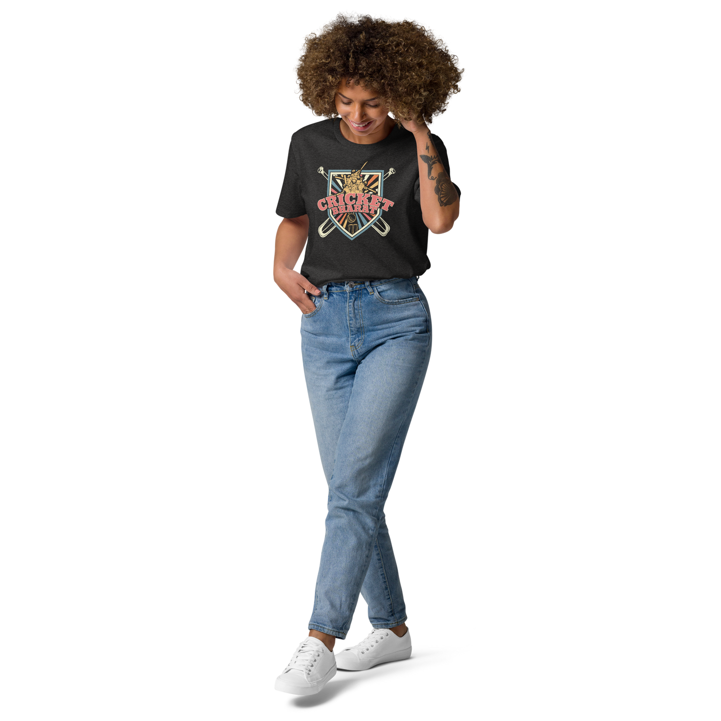 Cricket Bharat Unisex organic cotton t-shirt