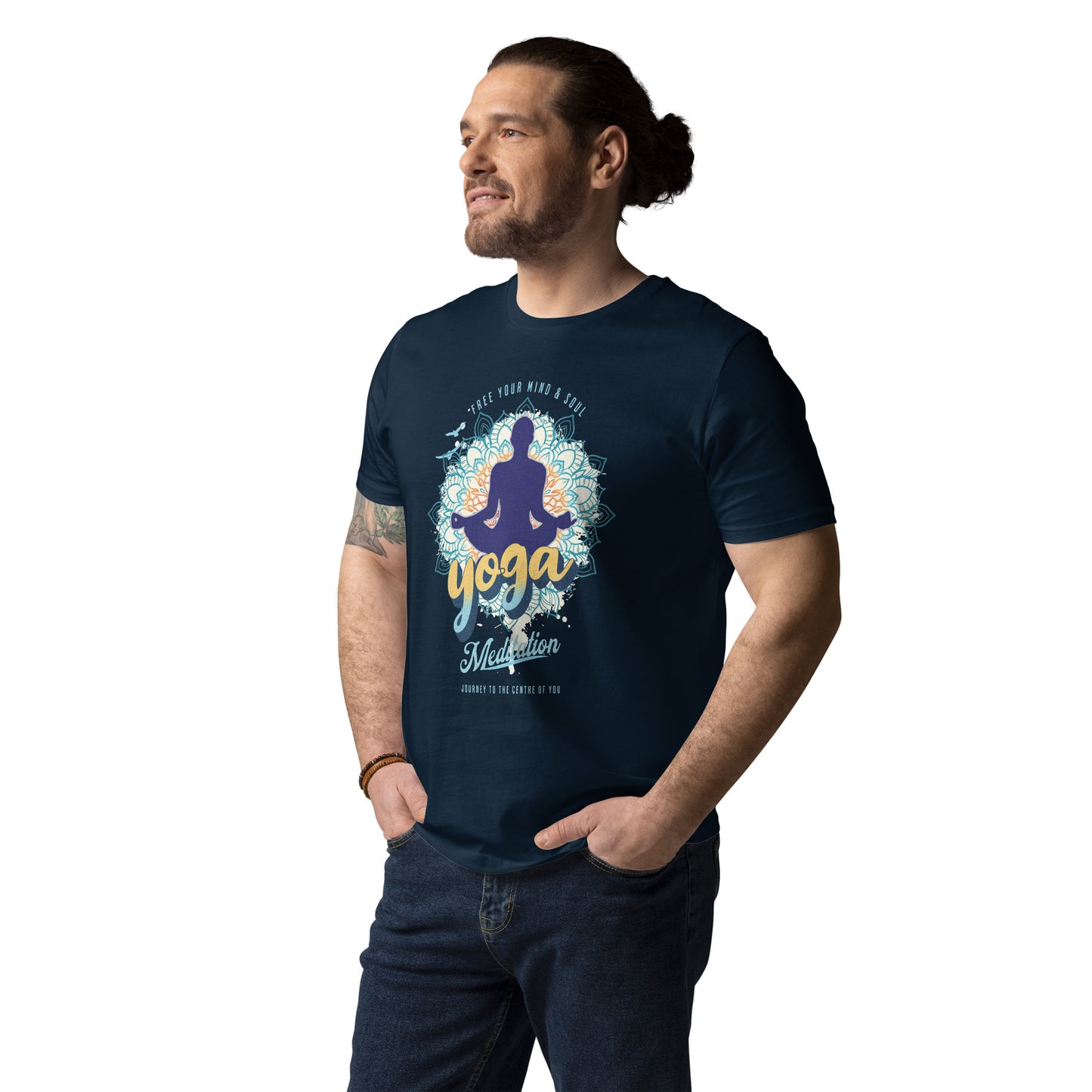 Yoga Meditation Unisex organic cotton t-shirt