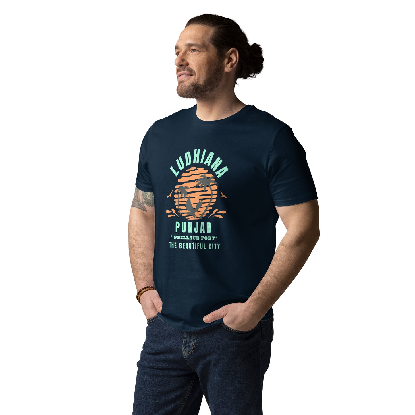 Ludhiana Punjab Unisex organic cotton t-shirt