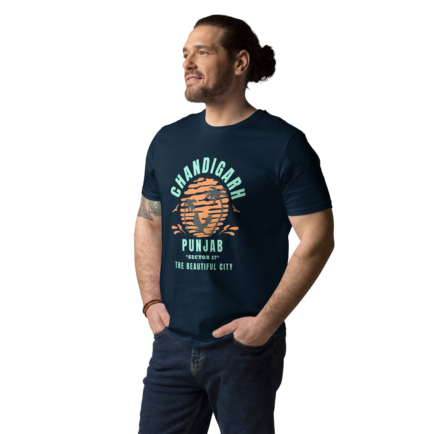 Chandigarh Punjab Unisex organic cotton t-shirt