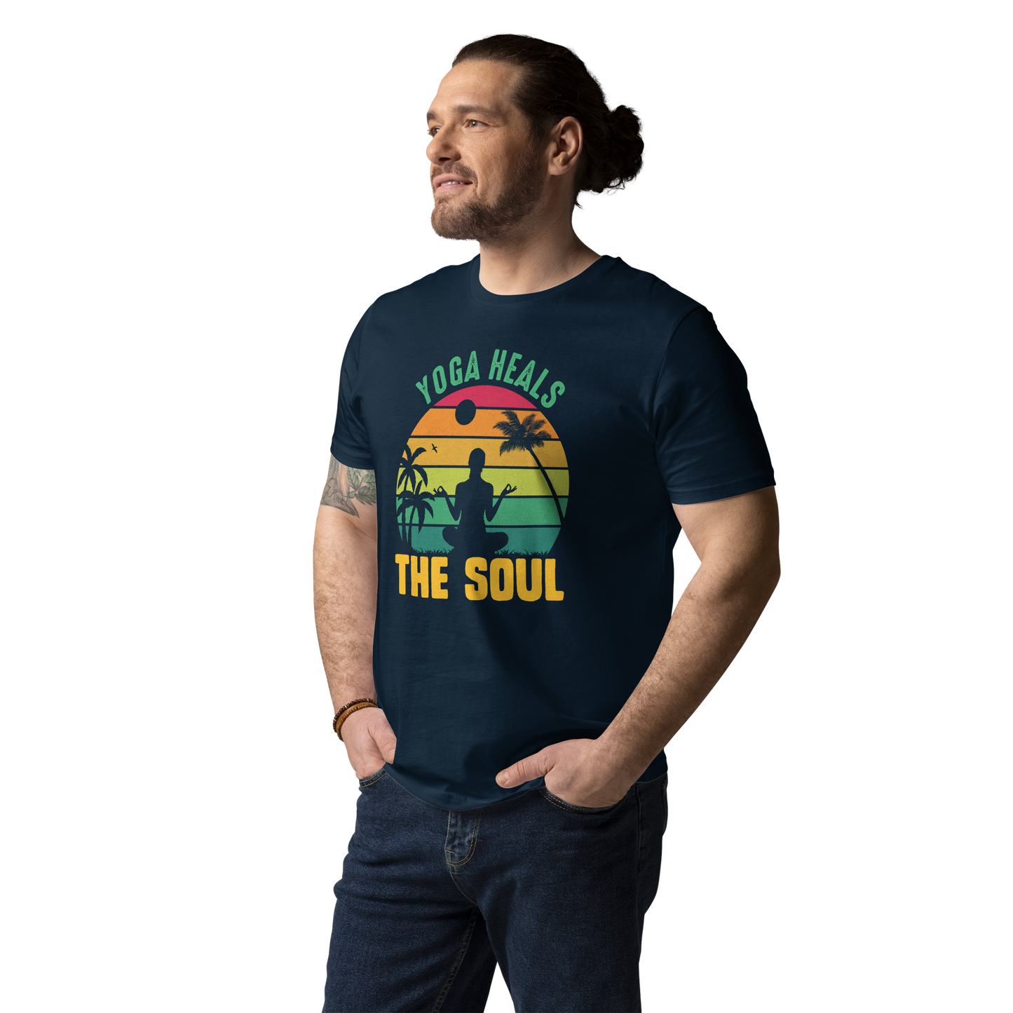 Yoga Heals The Soul Unisex organic cotton t-shirt