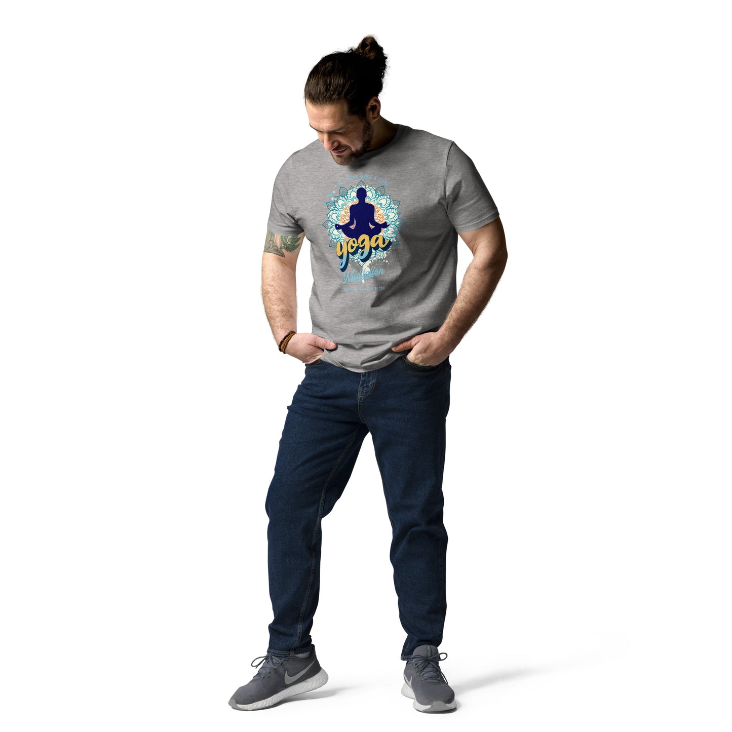 Yoga Meditation Unisex organic cotton t-shirt