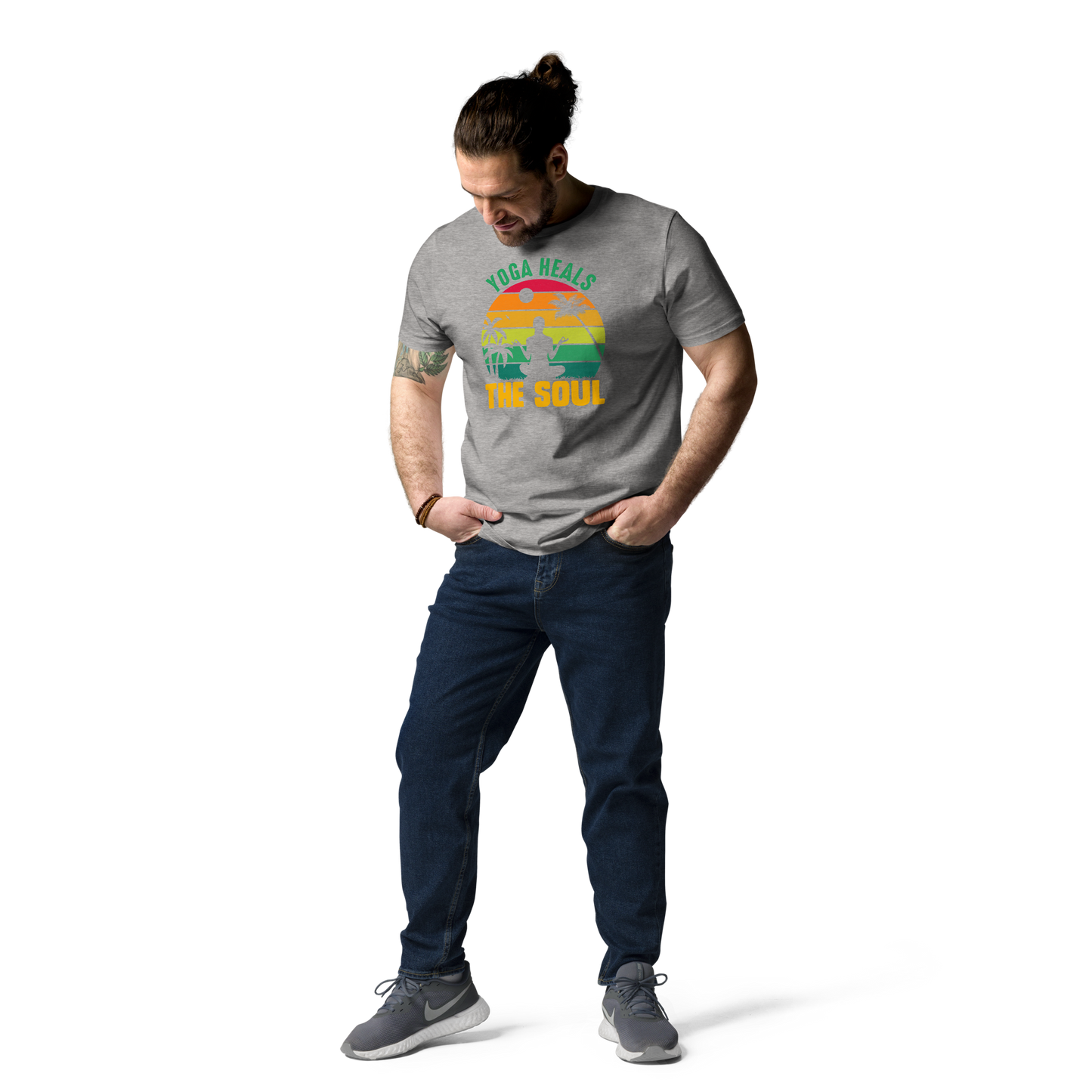 Yoga Heals The Soul Unisex organic cotton t-shirt
