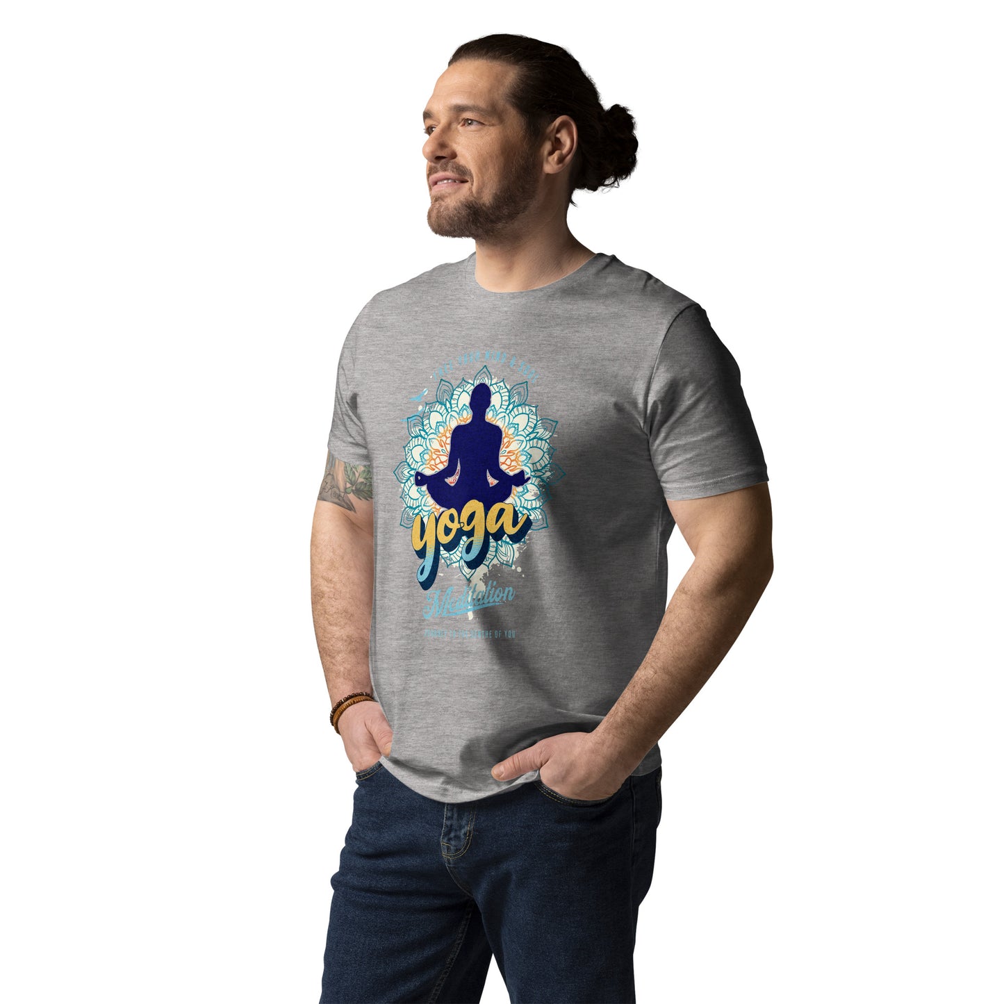 Yoga Meditation Unisex organic cotton t-shirt