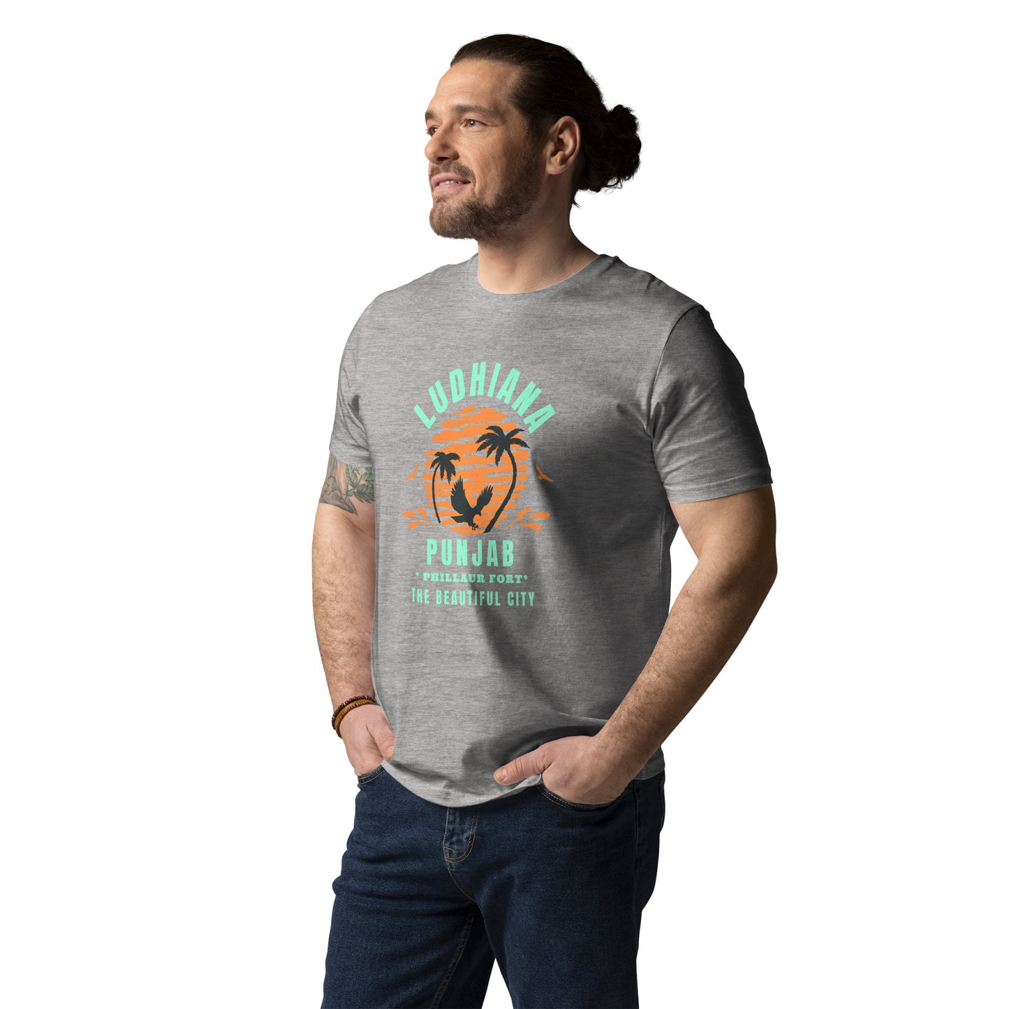 Ludhiana Punjab Unisex organic cotton t-shirt
