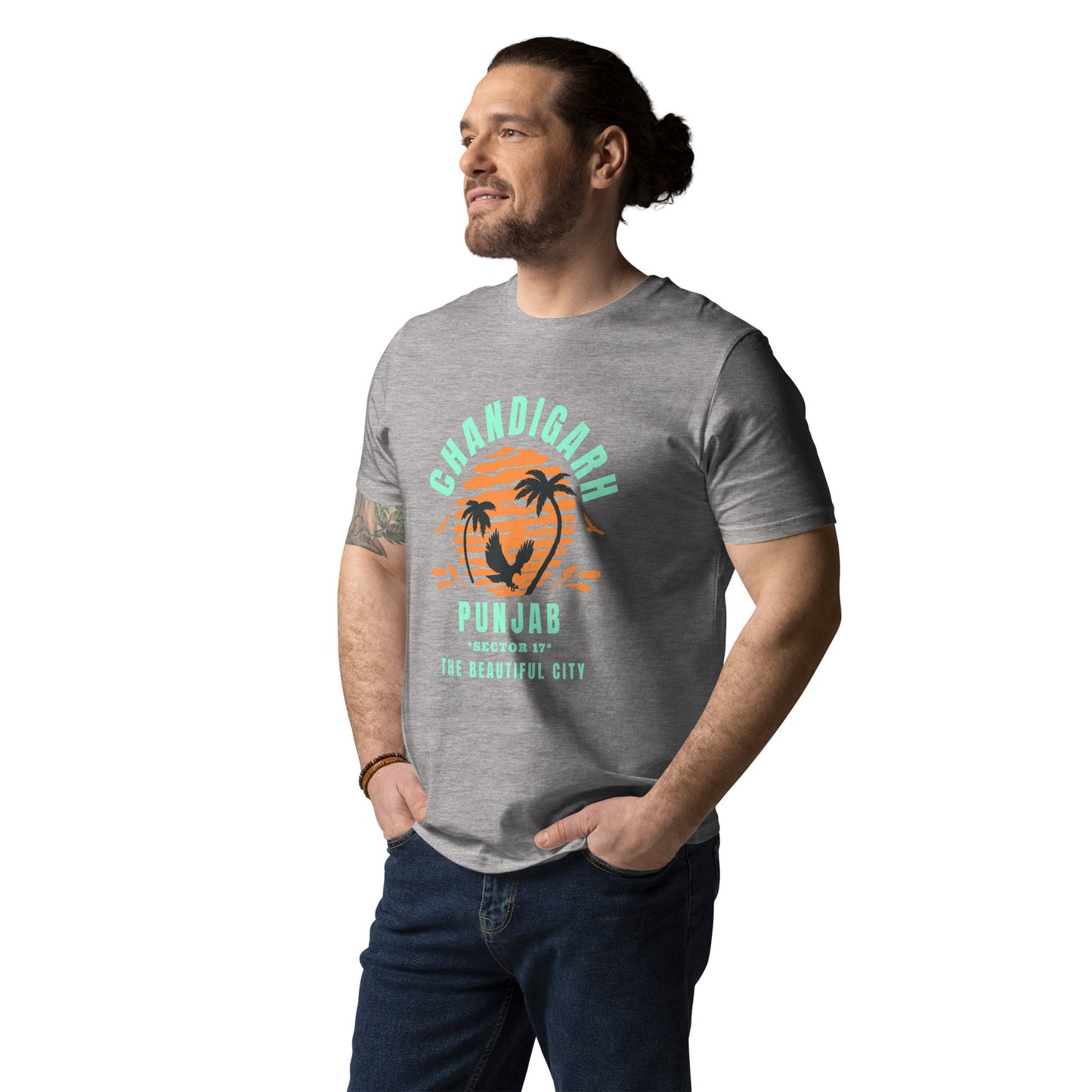 Chandigarh Punjab Unisex organic cotton t-shirt