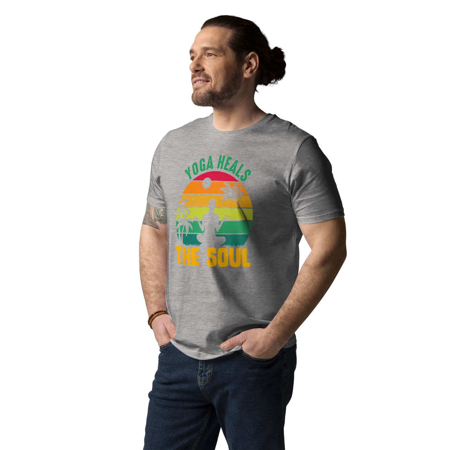 Yoga Heals The Soul Unisex organic cotton t-shirt