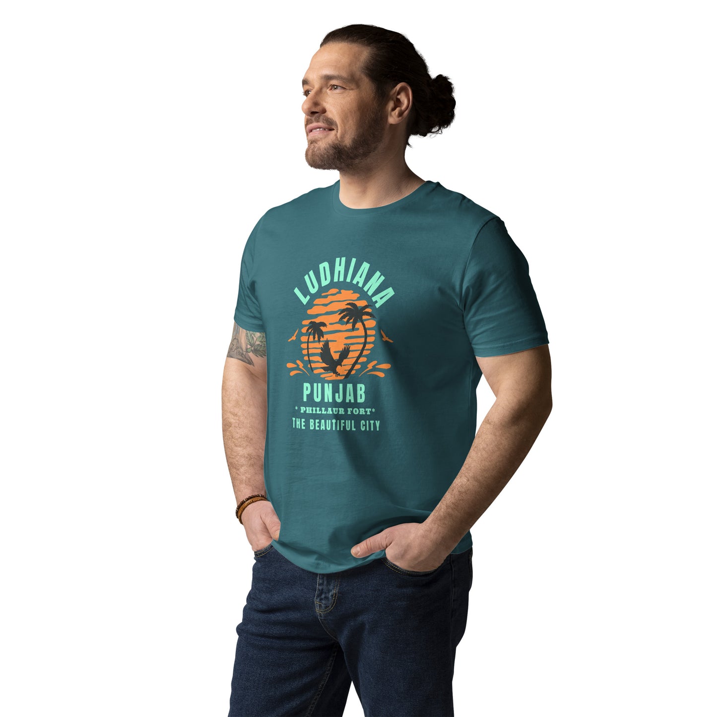 Ludhiana Punjab Unisex organic cotton t-shirt