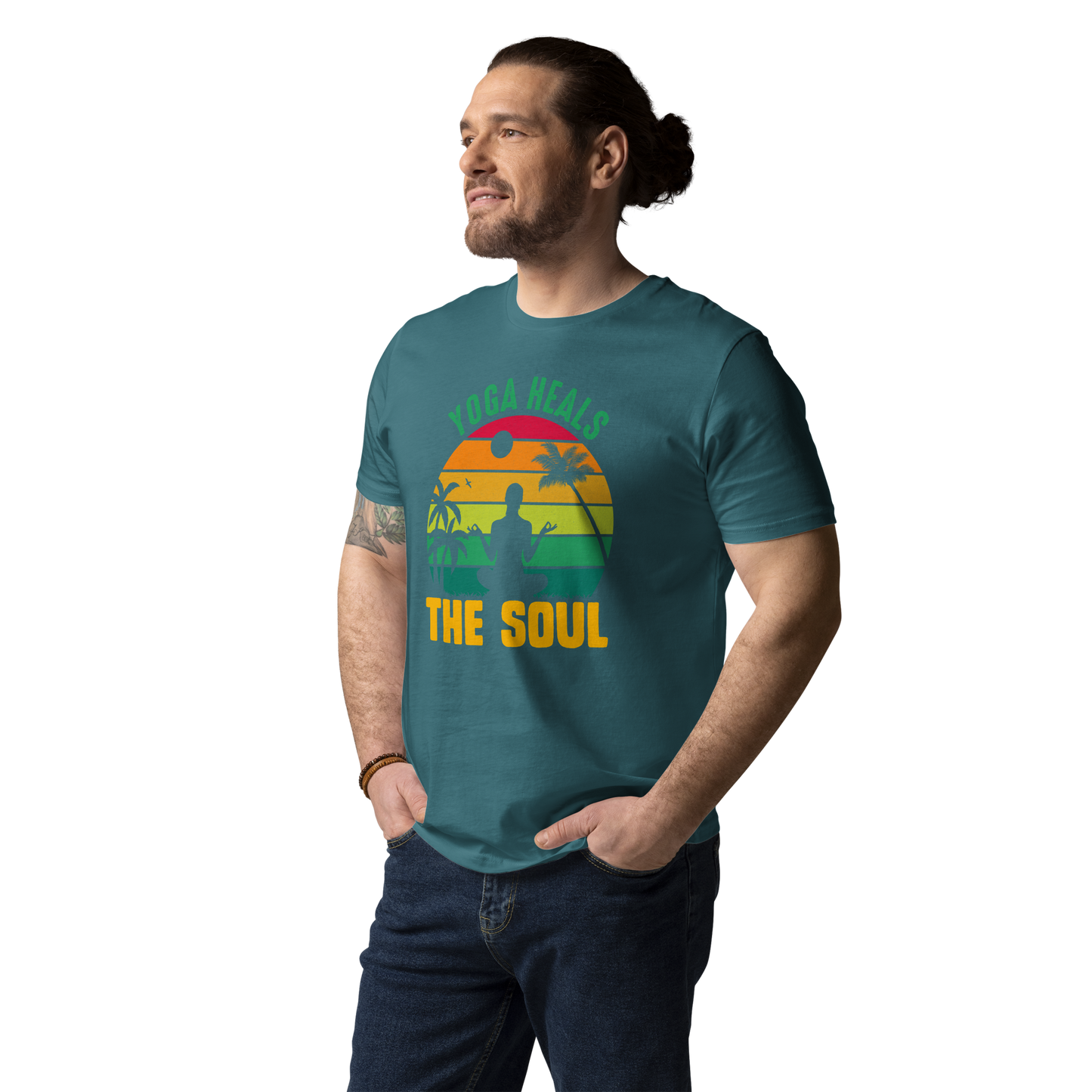 Yoga Heals The Soul Unisex organic cotton t-shirt
