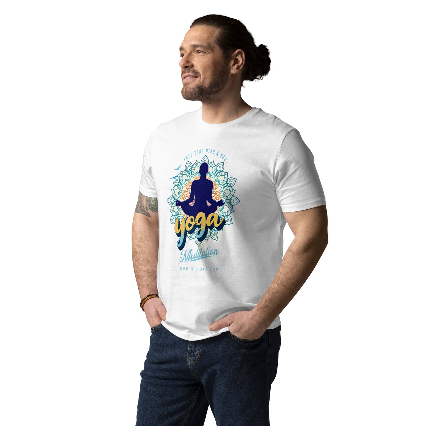 Yoga Meditation Unisex organic cotton t-shirt