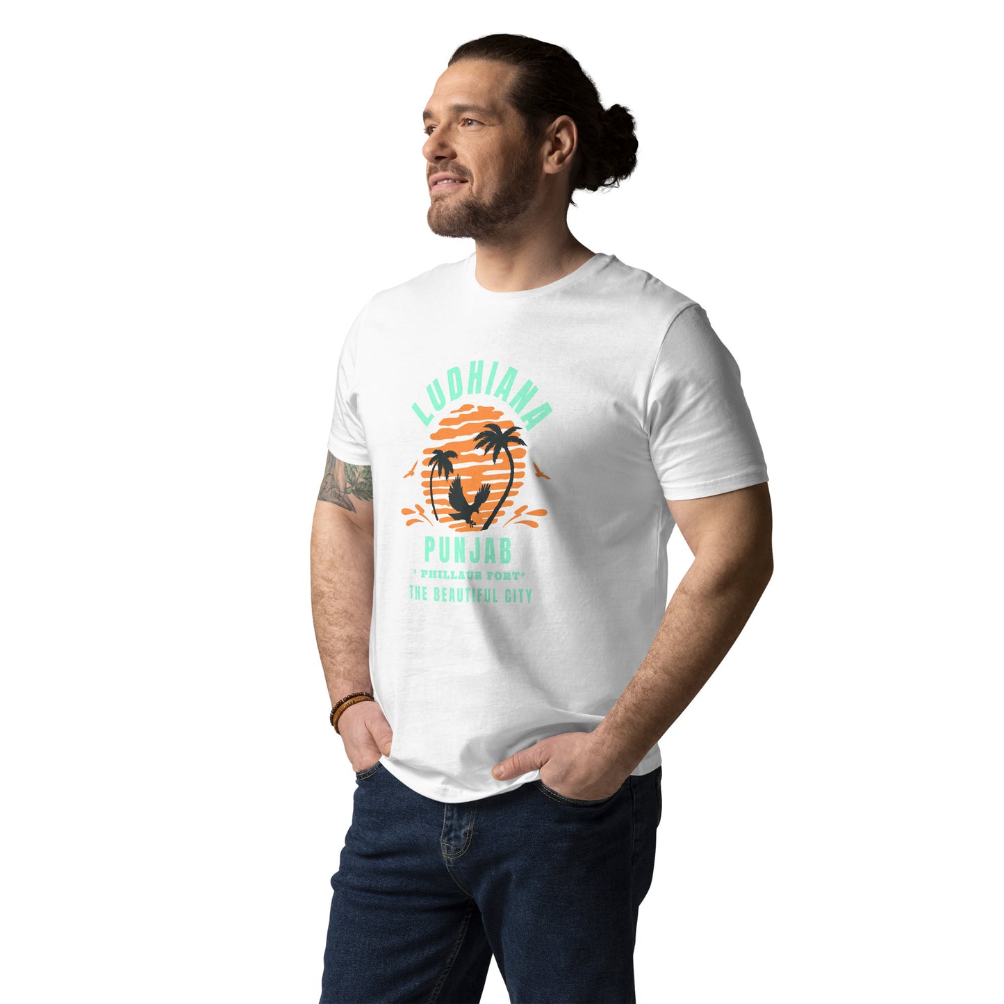 Ludhiana Punjab Unisex organic cotton t-shirt