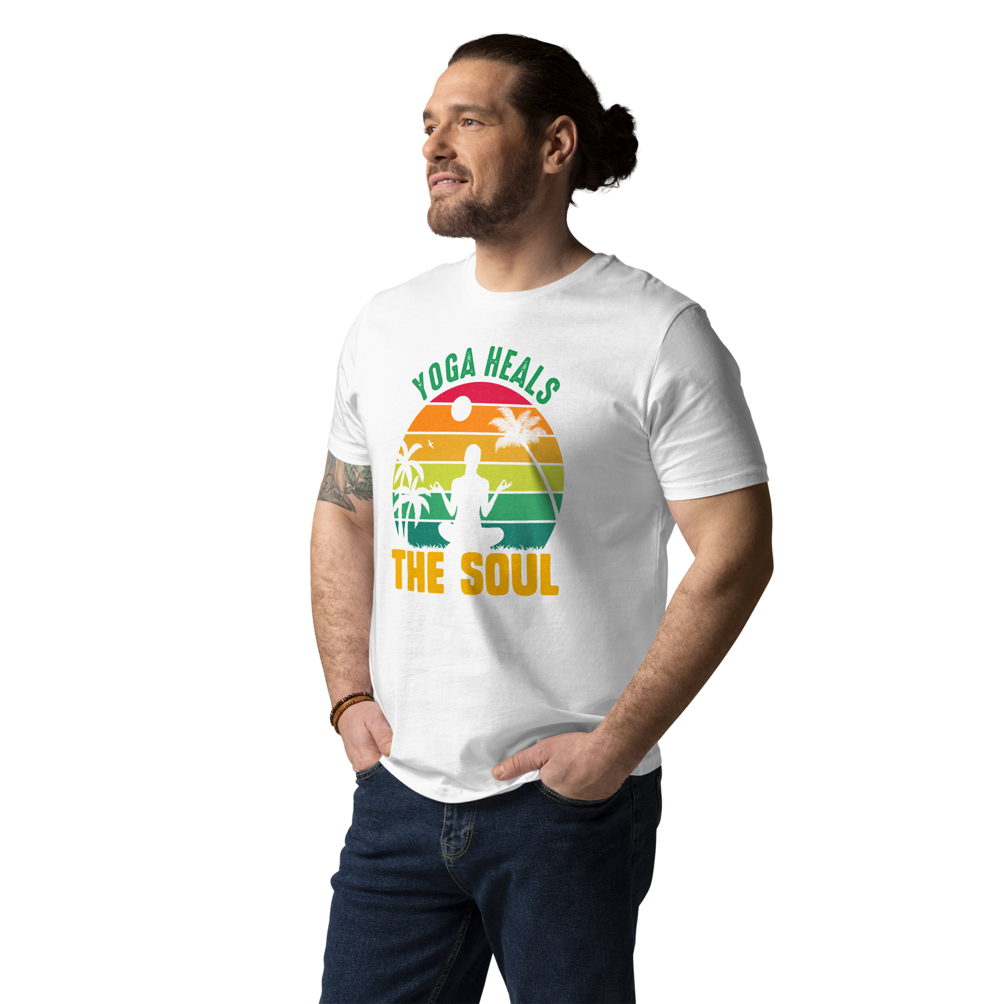 Yoga Heals The Soul Unisex organic cotton t-shirt