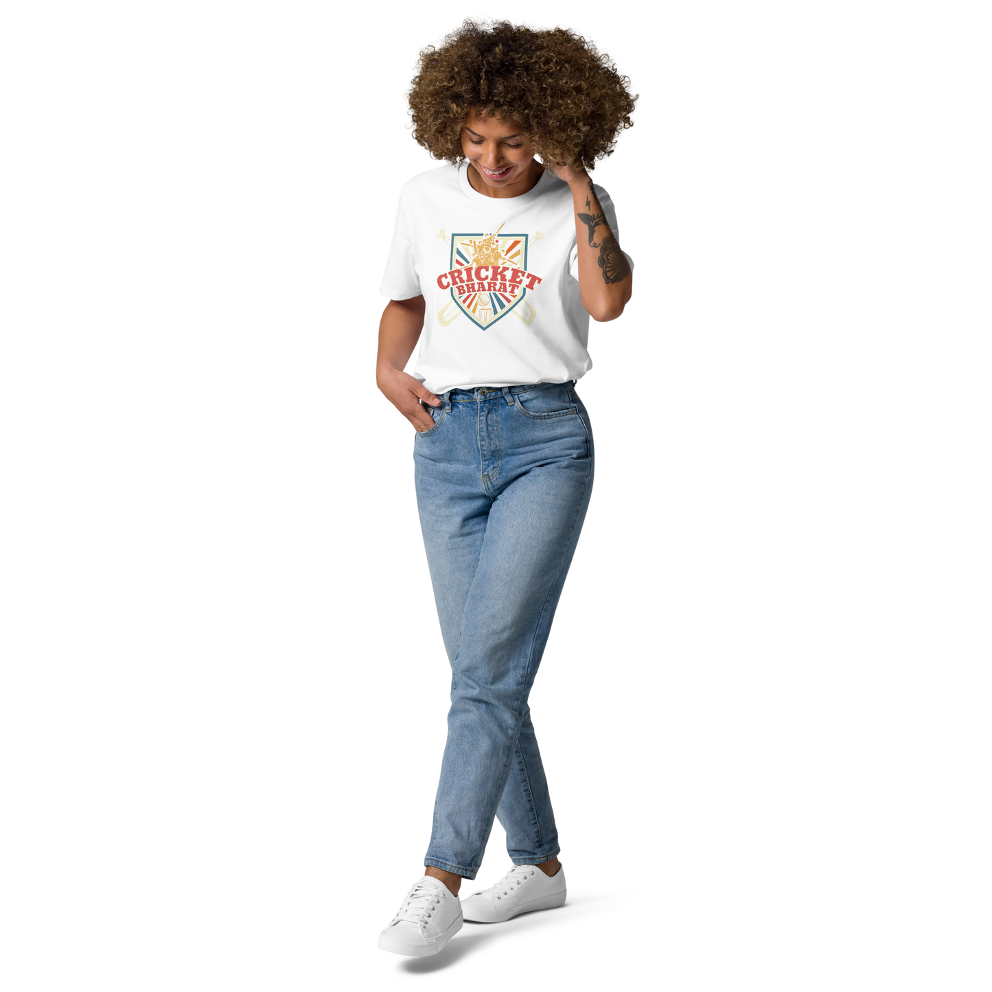 Cricket Bharat Unisex organic cotton t-shirt