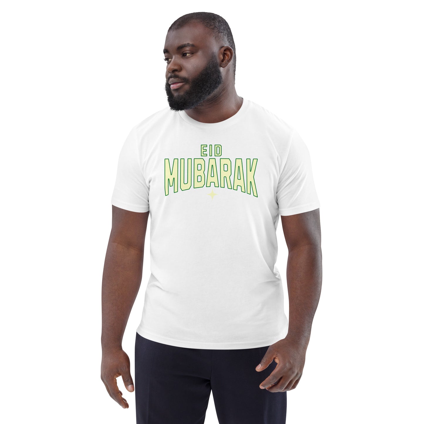 EID MUBARAK Unisex organic cotton t-shirt